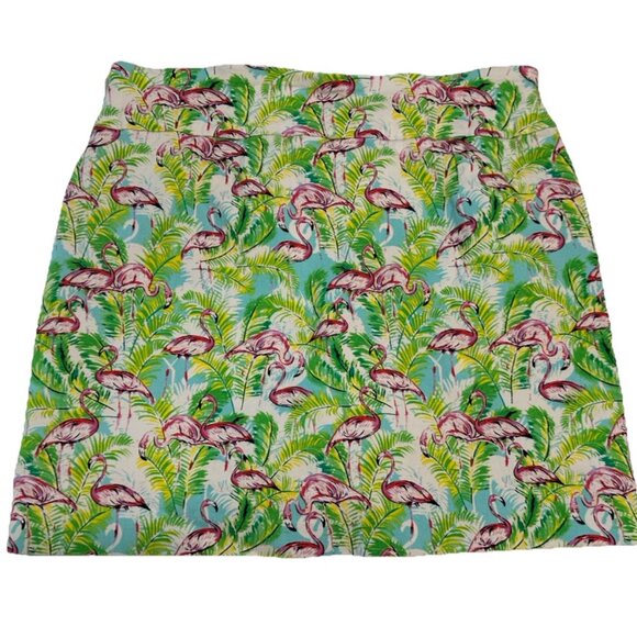 attyre Ladies sz 6 Tennis Golf Pickleball skort stretch pull on Flamingo Beach - Picture 2 of 7